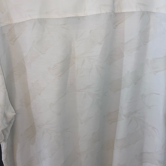 Men’s short sleeve shirt,  extra-large, 55% silk 45% linen, - Picture 4 of 4